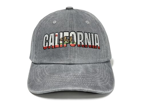 Image of California Bear Republic Baseball Cap for Men and Women | California Pride, Classic Baseball Cap Design, Detailed Embroidered Finish, Comfortable Adjustable Fit