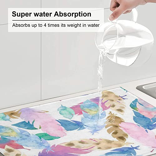Tapis de séchage vaisselle en microfibre pour éviter l'eau - 7