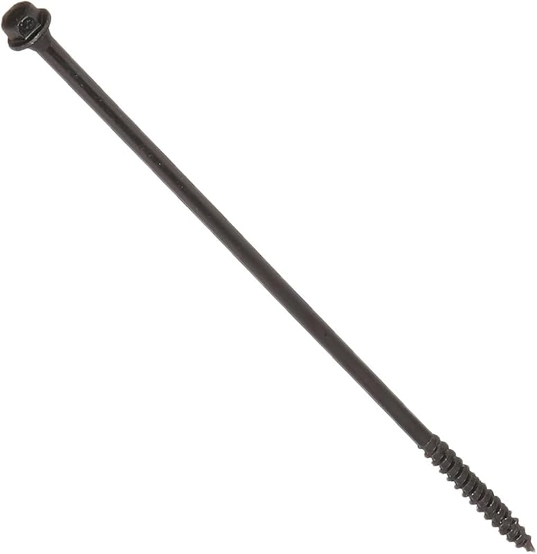 47814 TimberTite Landscape Screw, Steel, 1/4" x 8", 50-Pack