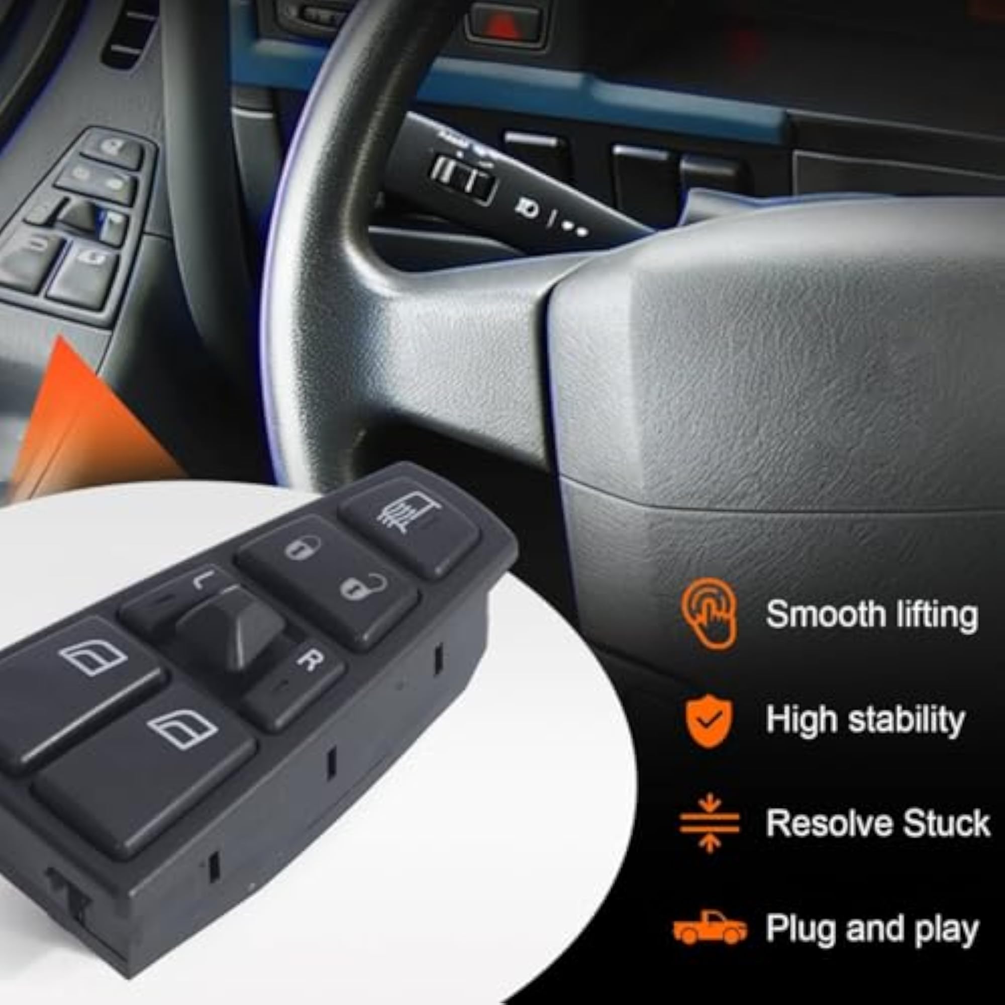 Driver Side Window Switch, OE-Compatible Power Window Switch
