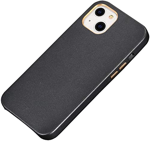 Étui en cuir iPhone 13 Mini KANUZ coque arrière élégante doublée