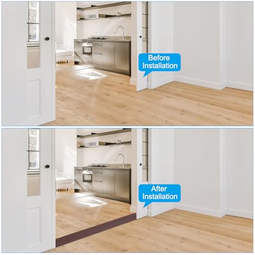 PATIKIL 50mmx1m Übergangsprofil Selbstklebend Fußbodenleisten, Rot Eiche Holzmaserung Weichsockelleiste Selbstklebend Übergangsleiste Böden, Kantenschutz Abdeckleisten für Fußböden Laminat