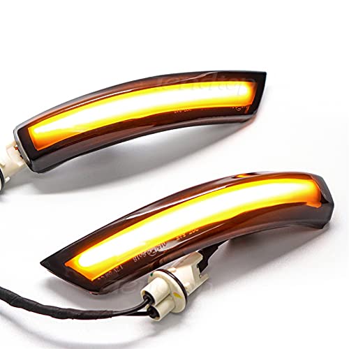 Flowing LED Dynamic Turn Signal Light voor Ford Focus 2 3 MK2 MK3 MONDEO MK4 Side Wing Achteruitkijkspiegel Indicator… - Image 7
