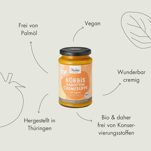 NABIO | Bio-Gemüsesuppen im 6er Pack I Erbse, Tomate, Süßkartoffel, Rote Beete, Rote Linse, Kürbis I (6x 375 ml) – Bild 4