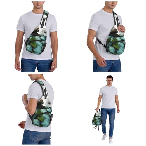 Bolso cruzado Cobblestone Zen Flowers para hombres y mujeres miniatura 7