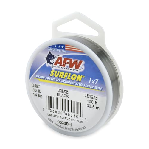 Image of American Fishing Wire Surflon Nylon Coated 1x7 Stainless Steel Leader Wire