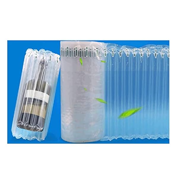 YJFENG Bellenzak Verpakkende Broodjes, Lucht Opblaasbare Luchtkolom Wrap Wijnflesbeschermer, Buffertas Voor Reisvervoer Voor Breekbare Voorwerpen (Kleur : Clear, Maat : 55X5000cm)