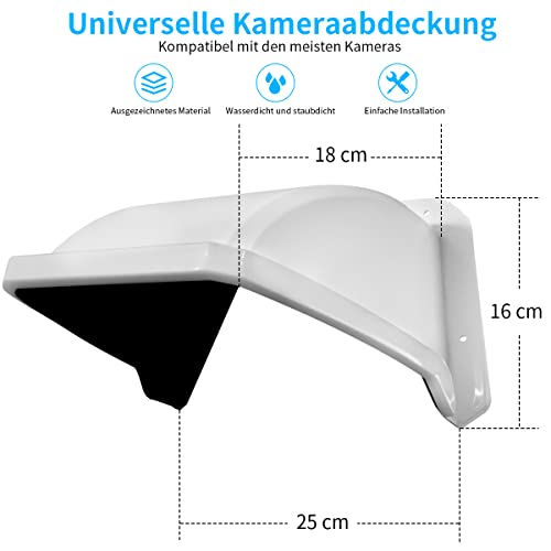 (CCTV Überwachungskamera Abdeckung)wetterfester Regen- und Sonnenschutz, für Bullet und Dome Kameras, Schutzgehäuse für Kameras