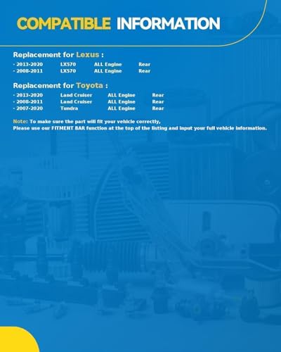 Image of PHILTOP 512351 /512352 2X Rear Wheel Bearing Hub Assembly for Toyota Tundra