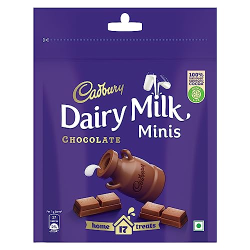 Image of Cadbury Birthday Celebrations Box, 430g & Cadbury Dairy Milk Chocolate Home Treats, 126g - Pack of 4