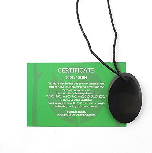 Shungite hanger ketting, EMF bescherming hanger | Shungite-sieraden zijn trendy en worden gebruikt voor chakra- en… - Afbeelding 4