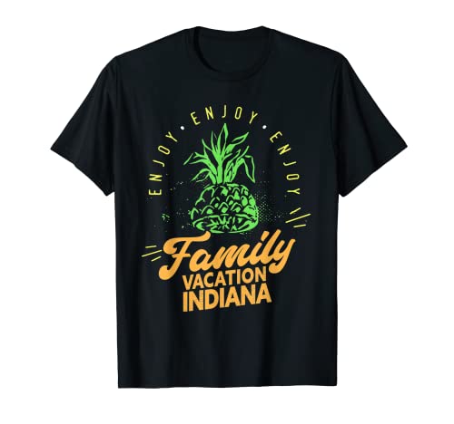 Family Vacation Indiana Matching Family Group Indiana T-Shirt