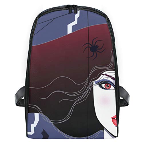ELIENONO Mochilas Escolares Juveniles Chica Vampiro Hombre Casual para Portatil Resistente