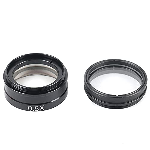 Microscope 0.3X 0.35X 0.5X 0.75X 2X 1X Lens 42mm Mounting Thread Microscopio Camera Objective Lens(0.5X)