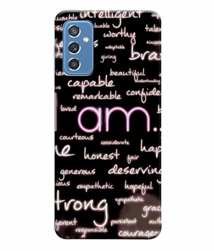 Image of Printed Hard Back Case Cover & Compatible for Samsung Galaxy M52 5G | Motivation Quotes (Multicolor) - D1190