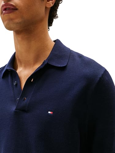 Image of Tommy Hilfiger Men's Lightweight Cotton Knit Short Sleeve Polo Shirt