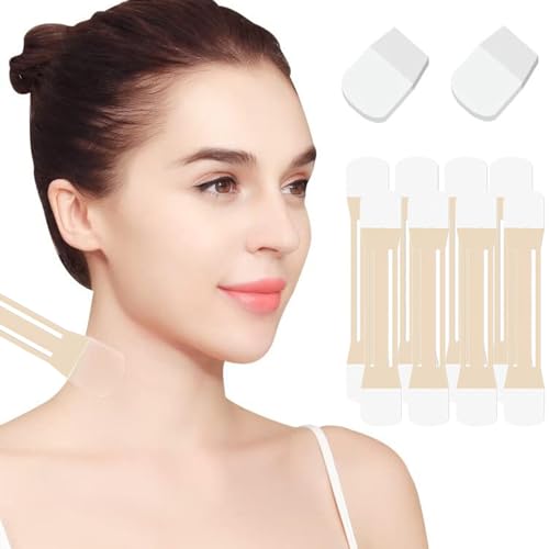 4 Piezas de Parches para Levantar el Cuello, Bandas de Levantamiento Instantáneo de Cuello, Levantamiento De Cuello Pegatinas, Cinta De Levantamiento De Cuello, para Mujeres y Niñas