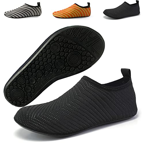 QJJQ Badeschuhe Damen Herren Wasserschuhe Strandschuhe Schnell Trocknend...
