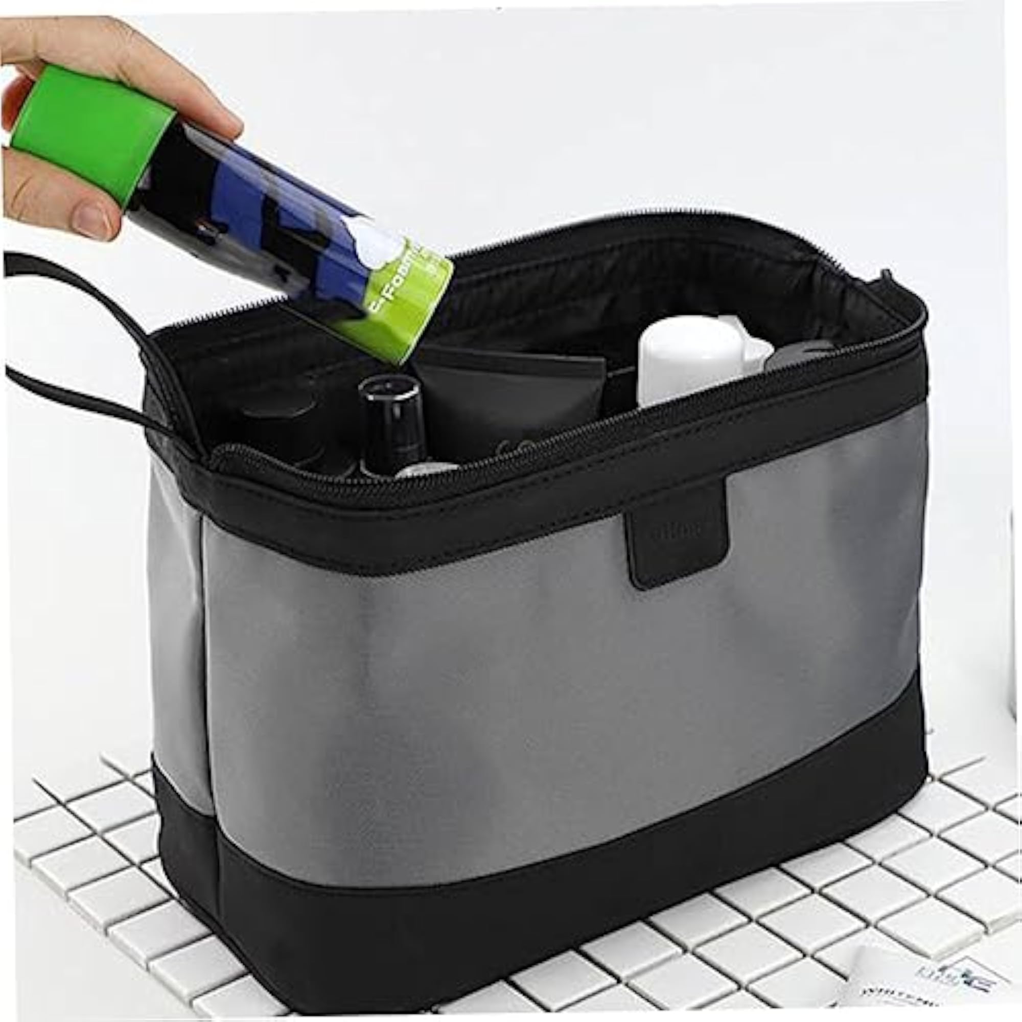 Portable Toiletry Bag, Nylon Cloth Travel Makeup Storage
