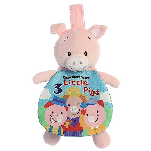 Aurora® Engaging Story Pals™ 3 Little Pigs Baby Stuffed Animal - Soft Book for Parents to Create a Bedtime Routine - Perfect for Nusery Decor, Cribs, and Strollers - Multicolor 9 Inches
