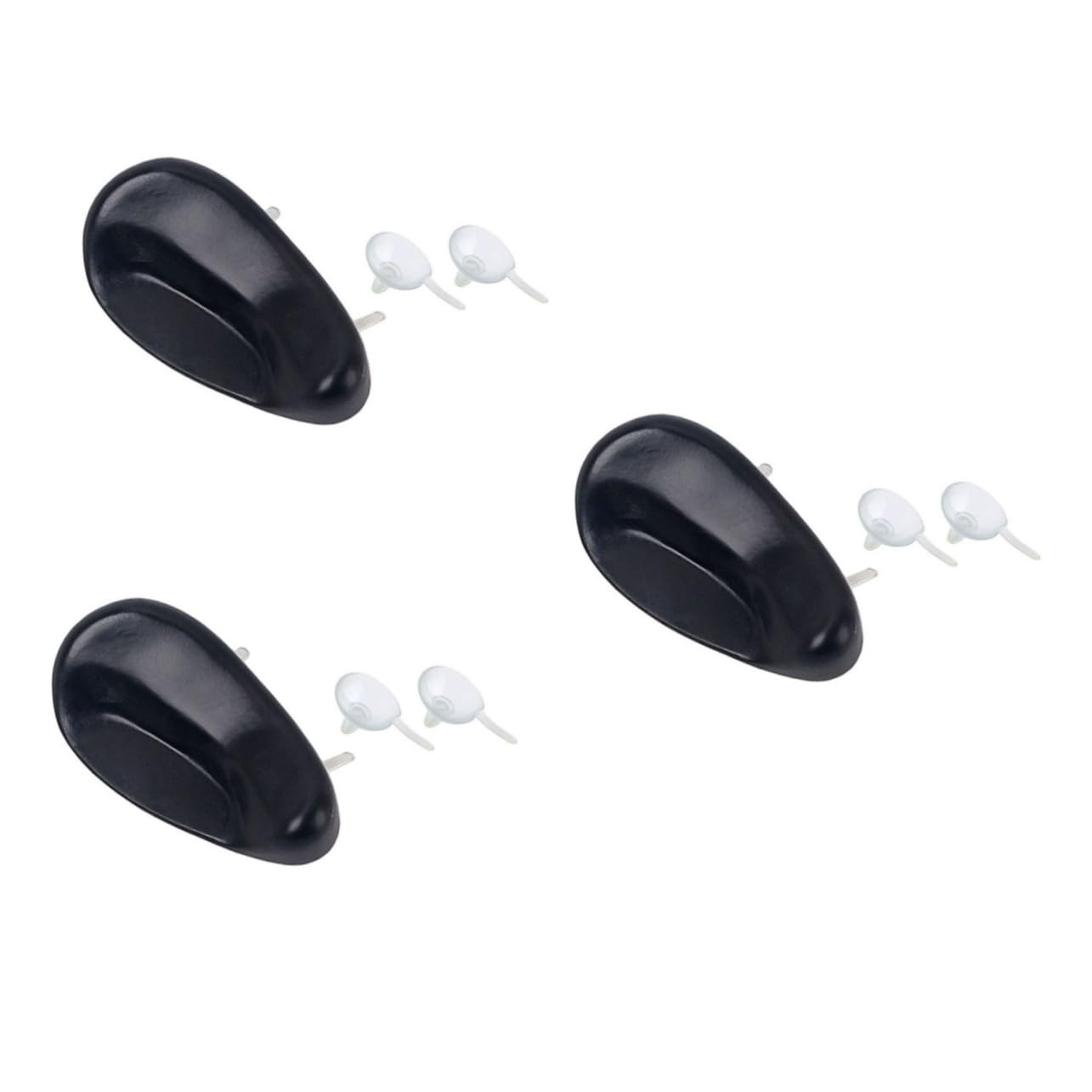 SUPVOX 3piezas Soporte Para Violín Absorbente De Sudor Con Ventosas Fijas Cojín De Tpu Negro Ligero y Duradero Diseño Ergonómico Para Comodidad Tocar Protege La Superficie Del