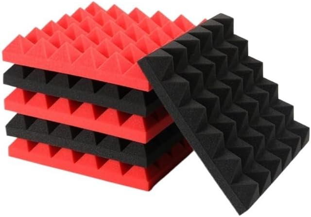 paneles de espuma Panel Acústico De Espuma Insonorizada Para Estudio, Baldosa Piramidal De 11.8x11.8x2.0 in, Aislamiento Acústico Para Habitación