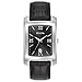 Bulova Men's Stainless Steel Analog-Quartz Watch with Leather-Crocodile Strap, Black, 20 (Model: 96B269)