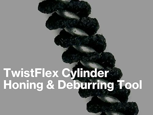 Image of 15 /16 inch 240 Silicon Carbide TwistFlex Cylinder Hone for 0.87 inch- 0.94 inch Bores | Flexible Cylinder Honing, Deburring, Cross-Hatch Finishing Tool for Mild Steel, Stainless, Cast Iron, Softer Ferrous Metals