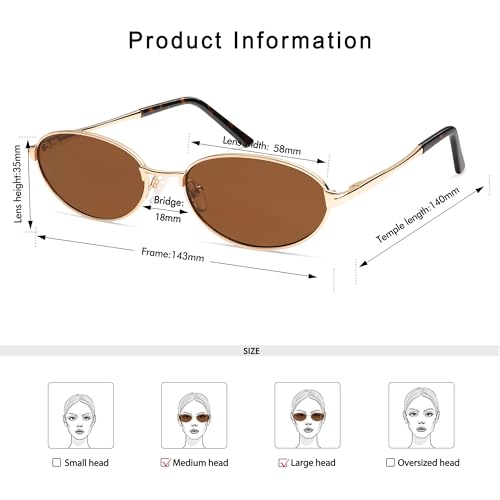 Retro Oval Sunglasses for Women Mens with Spring Hinge Sunnies AP3696