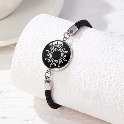 Sun Moon Star Bracelets for Best Friend Bracelet Friendship Jewelry Colorful Sun Star Bracelets Yin Yang Moon Bracelet for Couples Valentines Gift4