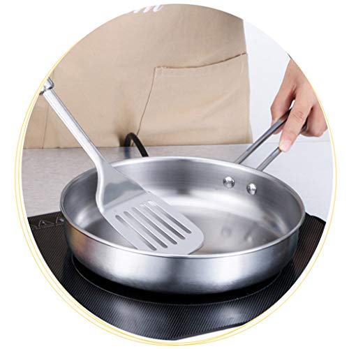 3pcs Stainless Steel Cookware Set Flat Bottom Frying Pan Soup Pot Milk Pot Kit - 1# – Image 4