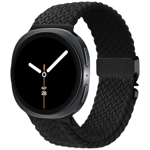 Issinlky Nylon Geflechtband kompatibel mit Samsung Galaxy Watch 8 40 mm 44 mm, elastisches Armband für Galaxy Watch 8 Cl...