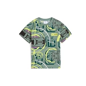 Puma Boys Short Sleeve Cotton Graphic T-Shirt, Crewneck
