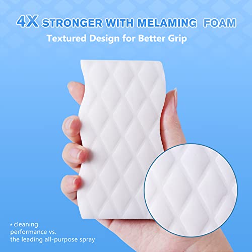 Magic Eraser Sponge, Squish 18 Pack Magic Cleaning Pads For Walls Oven, Kitchen, And Shoe Cleaner, Magic Erasers With Melamine Foam, Universal Cleaner #TOP1
