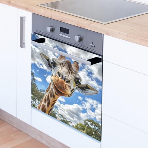 Vinilo decorativo adhesivo infantil con diseño de jirafa miniatura 3