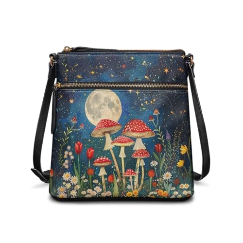 Leather Crossbody Bags for Women Travel Cell Phone Purse with Adjustable Strap Fashion Shoulder Handbag Wallet