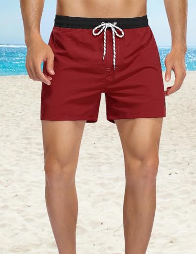 Men's Board Shorts Swim Trunks Quick Dry Swimming Trunks for Men Cargo Pockets2