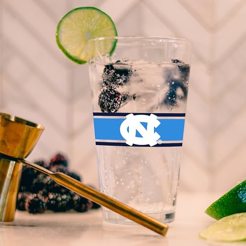 Image of Logo Brands NCAA 16 oz Pint Glass - Durable Glass With Bold Team Color- Chip-Resistant Rim Drinkware For Fans, Tailgates, Home Bars & Everyday Use