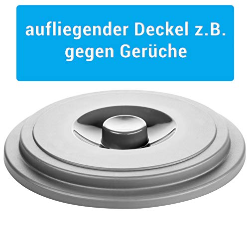 Secchio con coperchio, 10 litri, 3 pezzi, in