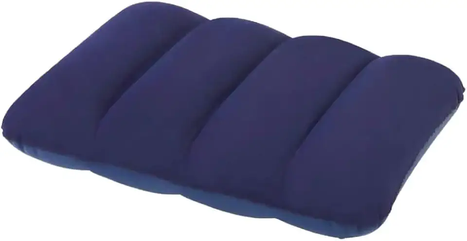 Travesseiro Inflável de Viagem, 53 x 37 x 9 cm, Azul