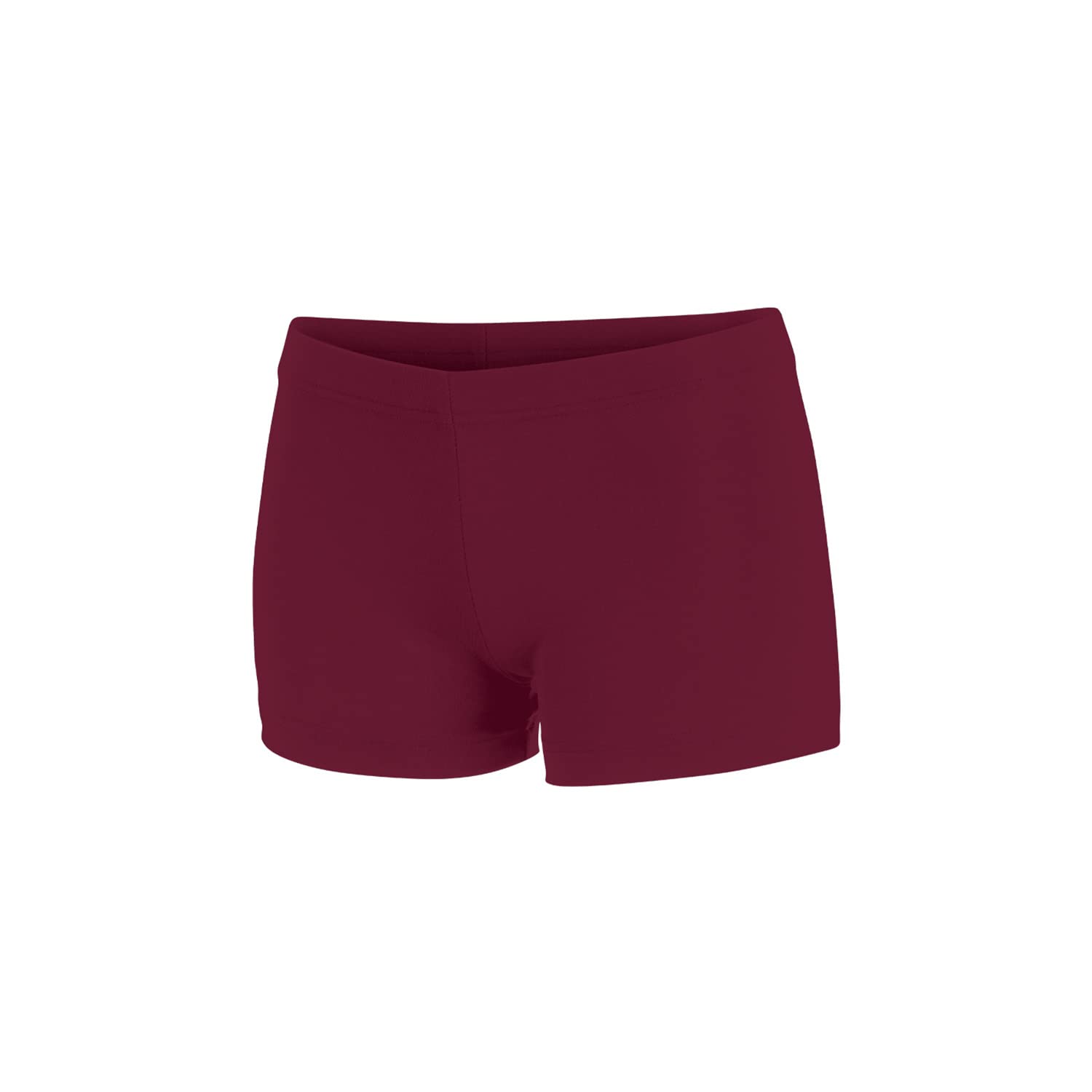 Chassé Girls Boy-Cut Cheerleading Briefs, Soft Mid-Rise Athletic Shorts (YL, Maroon)