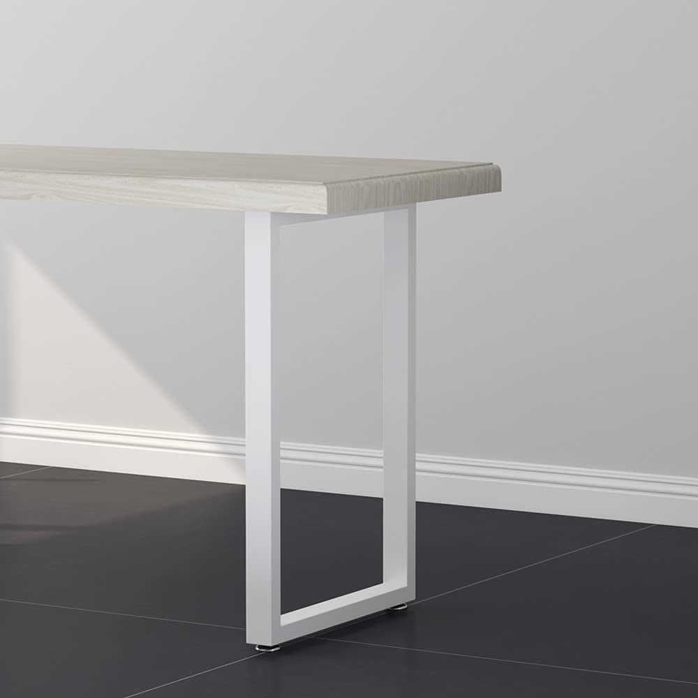 PRAMUKH FASHION Metal Black Table Legs Heavy Duty Square Iron Metal Desk Legs Set of 2 28” Height 18” Wide Furniture Legs,Dining Table Legs,Industrial Table Legs Only Legs Without Board (Square White) (B0BJ9DKM3Y) Amazon Price History, Amazon Price Tracker