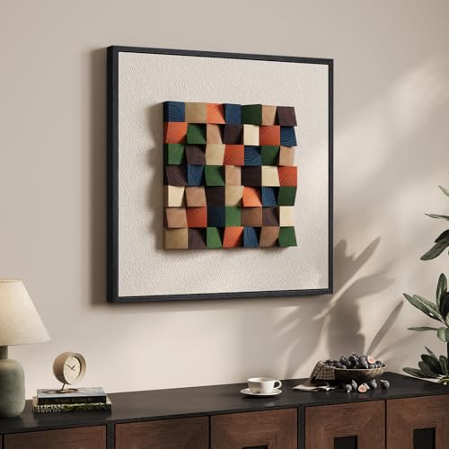 3D Textured Wood Abstract Art