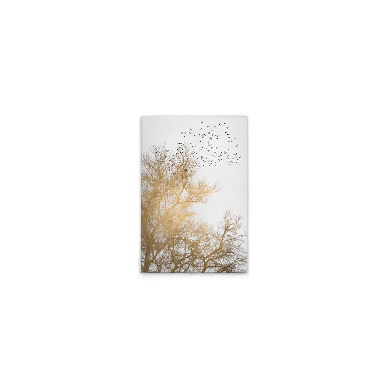 A.S. Création DD131768 obraz na płótnie korona drzewa białe złoto - obraz ścienny w kolorze kremowym, złotym - 40 x 60 cm - DD131768