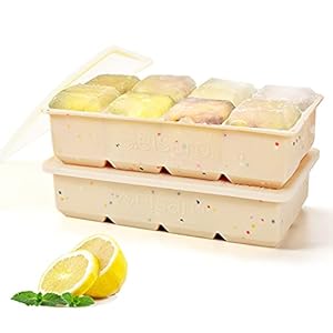 IJsblokjesvorm grote XXL ijsblokjesvorm silicone met deksel ijsblokjeshouder 2-pack ijsblokjesmaker 5 cm…