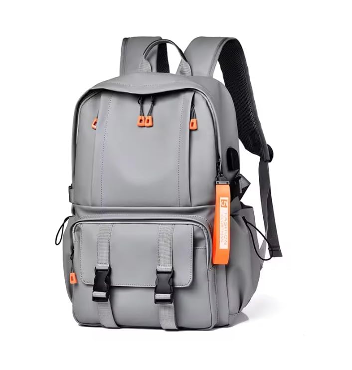 Mochila Executiva Impermeável para Notebook, Grande Capacidade, Reforçada e emborrachada (CINZA)