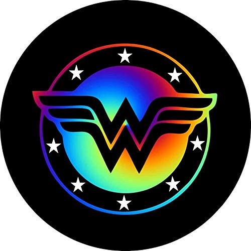 Rainbow Wonder Woman Tire Cover 35