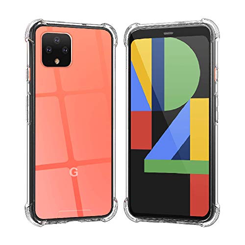 Image of Solimo Thermoplastic Polyurethane Mobile Cover Soft and Flexible Shockproof Back Case with Cushioned Edges for Google Pixel 4 (Transparent)
