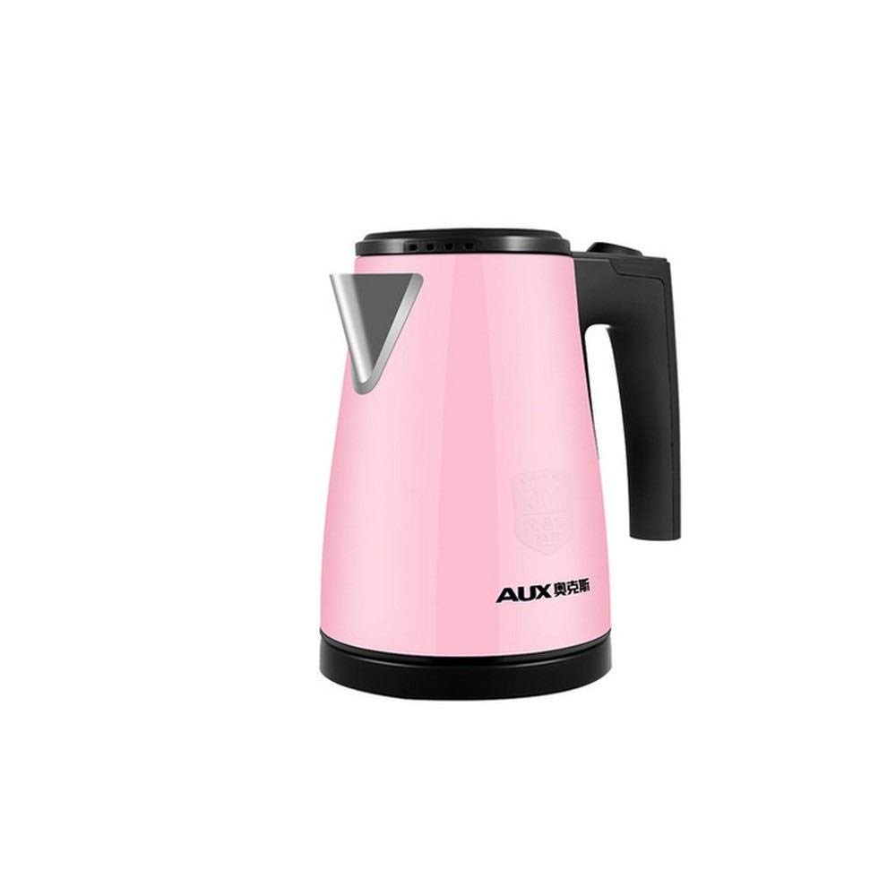 JJESC Electric Kettle, Stainless Steel Kettle, 1000W, 0.8L Fast Boiling Water Heater, Automatic Closing Protection/Pink stainless steel kettle, (Color : Pink)