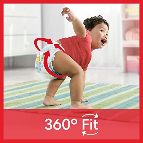 Pampers Baby Nappy Pants Size 7 (17+ kg/37.5 Lb), Baby-Dry, 112 Nappies, MONTHLY SAVINGS PACK, With A Stop & Protect Pocket To Help Prevent Leaks At The Back